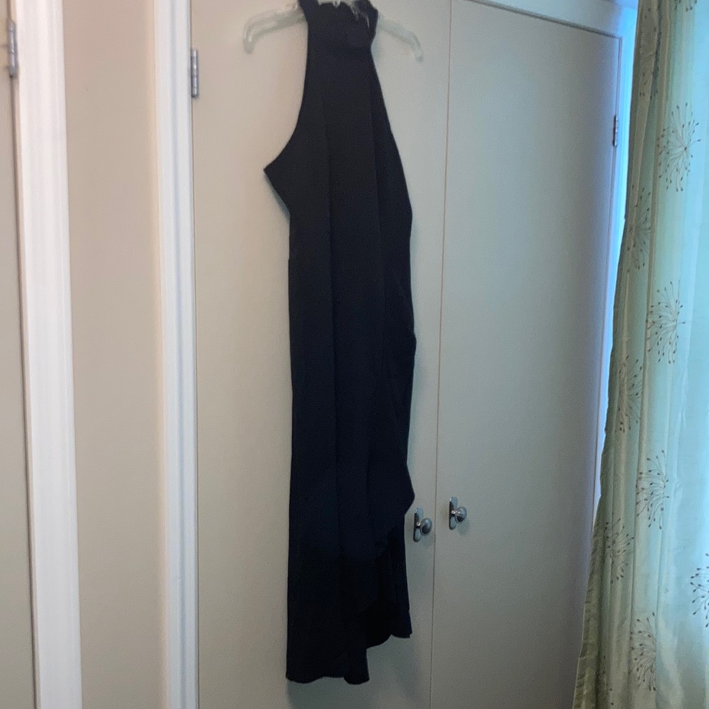 MEROKEETY Sleeveless Halter Midi Dress black